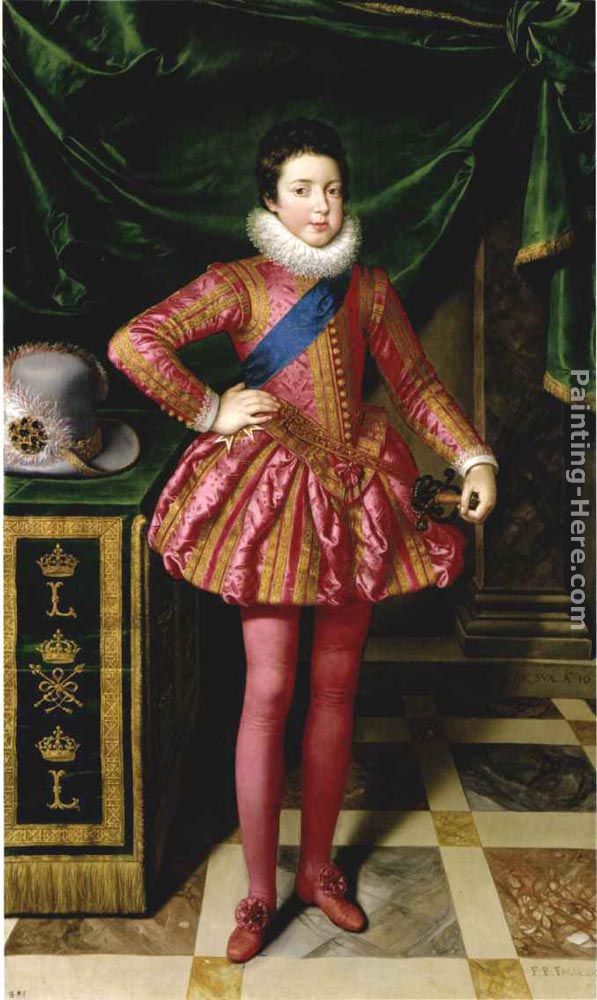 Louis XIII as a Child painting - Frans Pourbus the Younger Louis XIII as a Child art painting